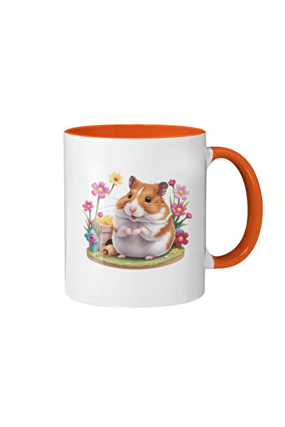 Crocodile Design Studio Hamster Fare Baskılı Hediyelik Porselen/ Seramik Çay ...
