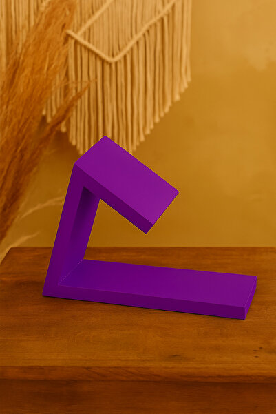 DemCey Home حامل كتب خشبي مع قاعدة خرسانية للهدايا