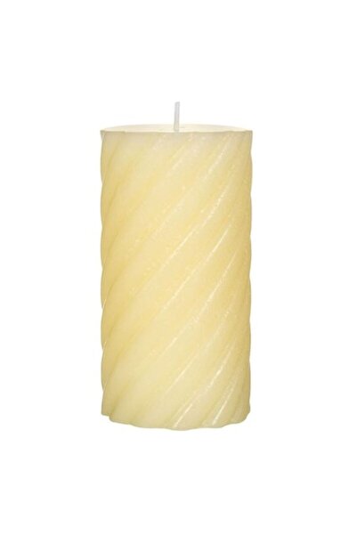 OEM Lumânare parfumată ecru cu aromă de vanilie Ø7x13cm