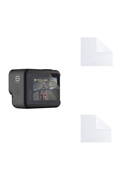 COMANDO Set protectie compatibil cu GoPro Hero 8 Black, Focus Shield, 2 Folii de Silicon Rezistente