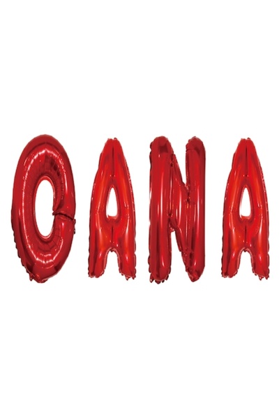OEM Set baloane litere nume Oana, roșii, 40cm