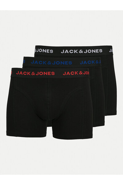 Jack & Jones Jack Jones Ανδρικό Σετ 3 Μπόξερ 12265404 Μαύρο