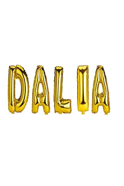 OEM Set baloane cu literă nume Dalia, aurii, 40 cm