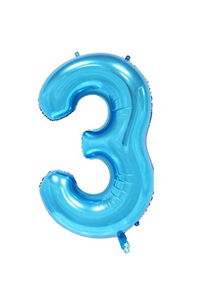 OEM Balon folie ESB, albastru, numărul 3, 100 cm
