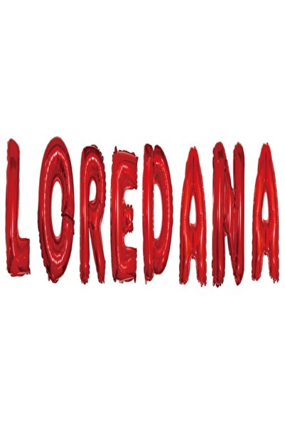 OEM Set Baloane Litere Nume Loredana, Rosu, 40Cm