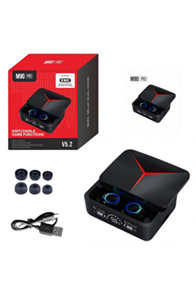 Poro Online Căști Bluetooth M 90 Pro cu anulare a zgomotului, Bluetooth 5.3 pentru jocuri