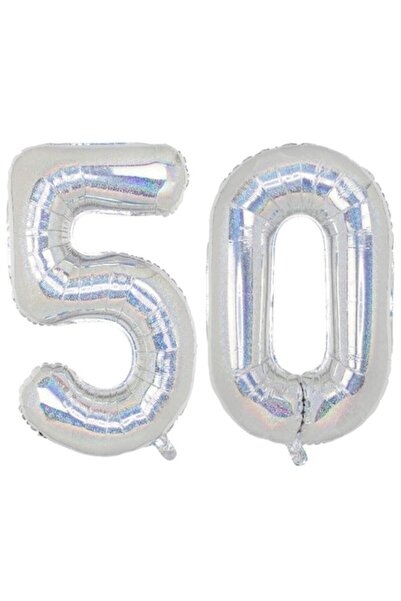 Domi Party & Gifts Set 2 baloane folie cifra, Domi Party & Gifts, Holografic,...