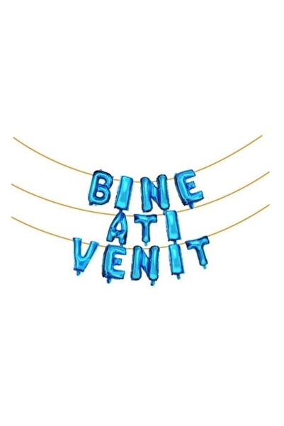 OEM Set baloane Bine ati venit albastru 45 cm, 6m