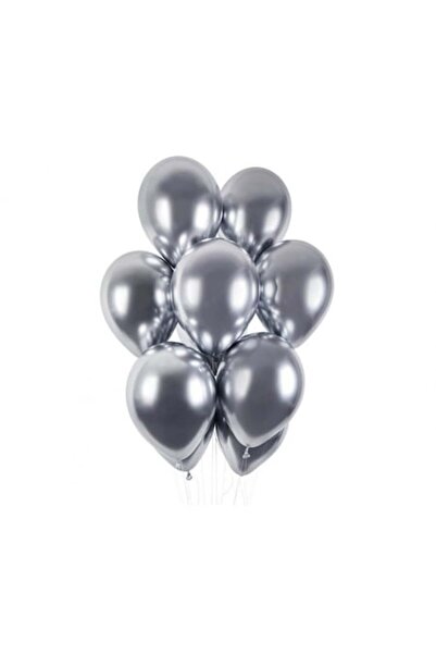 OEM Set 15 Baloane Latex Crom, ESB, 30 cm, Argintii