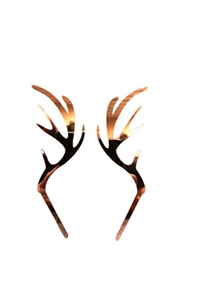 OEM Set decor tort aripi, model unicorn, auriu roz, 2 buc, 15x15cm