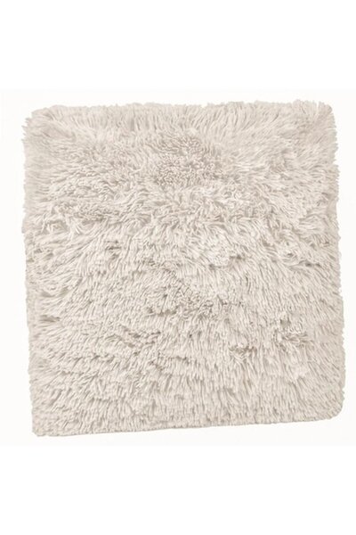 OEM Διακοσμητικό μαξιλάρι, μπεζ, αφράτο, μαλλιαρό, 51x51cm, PDB-05