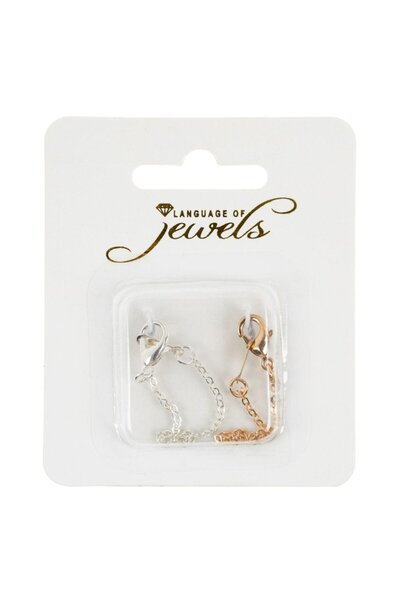 OEM Chain Extension for Jewelry, Language of Jewels, 9cm, Gold and Silver