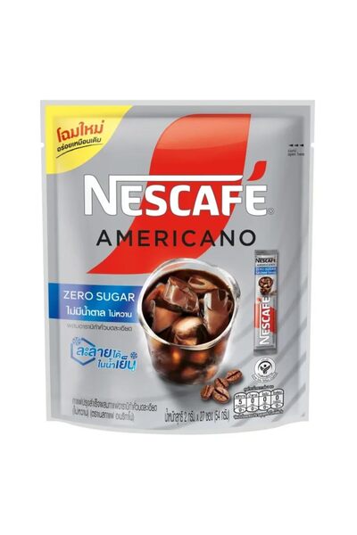 Nescafe Zero Sugar Americano Coffee Satchet (27 Satchet) Imported, Powder