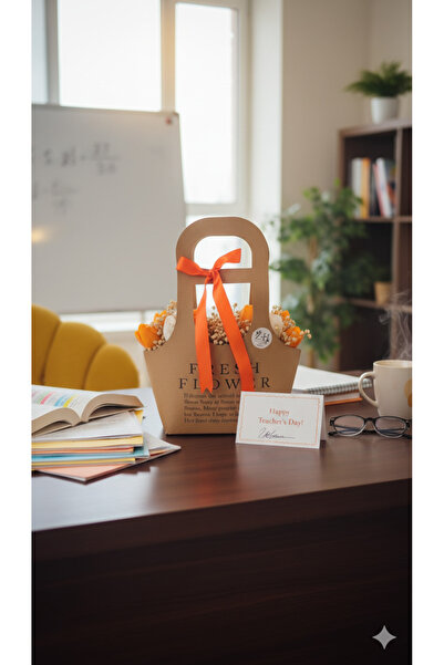 ZADE HOME Home KRAF ÇANTALI MUM BUKETİ