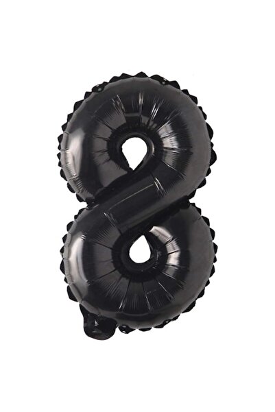 OEM Balon folie, ESB, negru, cifre 8, 105 cm