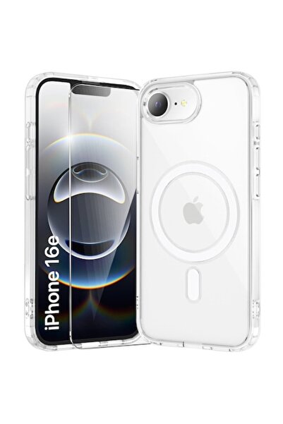 ERBORD Etui pentru iPhone 16E, CrystalMag, transparent, cu functie MagSafe + ...