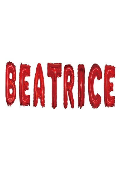 OEM Letter Balloon Set 'Beatrice', Red, 40 cm