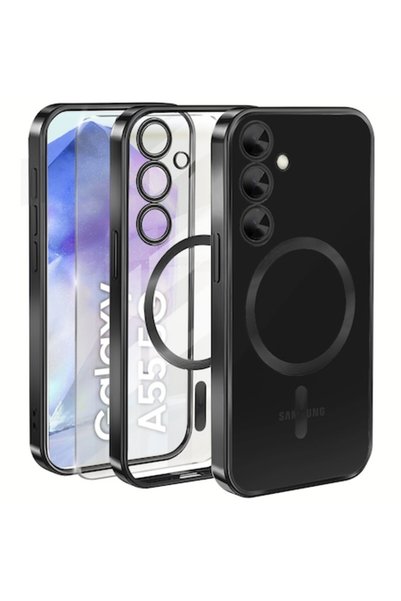 ERBORD Husa pentru Samsung Galaxy A55 5G, Erbord, TPU, MagSafe, cu sticla de ...