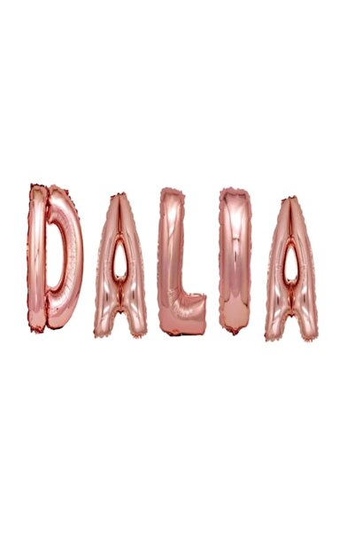 OEM Set baloane cu litere numele Dalia, auriu roz, 40 cm
