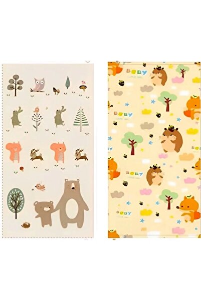 FONIX Детска постелка за игра, Comando Kids, двустранна, пяна, противоплъзгащ...