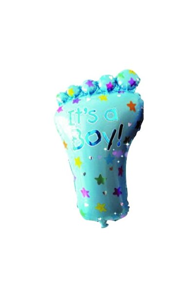 OEM Blue foil foot balloon 24x45 cm