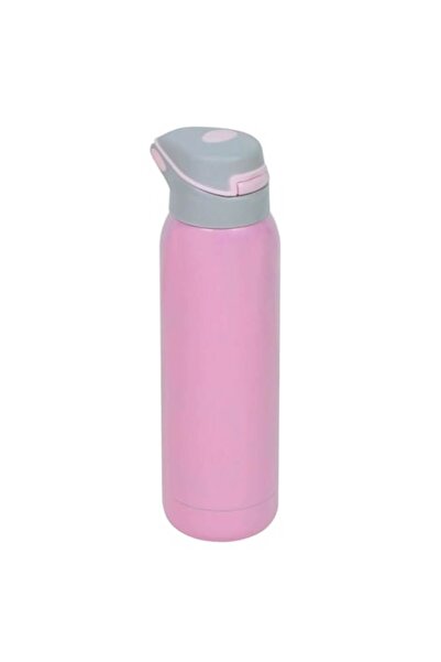 OEM Pink Insulated Bottle with Straw 500ml
