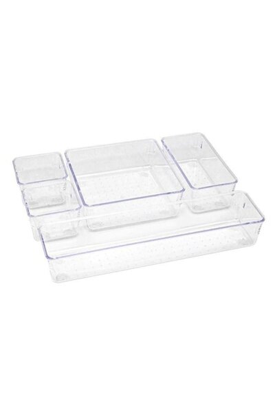OEM Organizator de sertare, 5 compartimente transparente