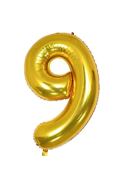 OEM Balon folie, ESB, auriu, numărul 9, 105 cm