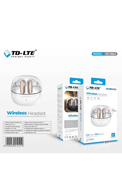 Poro Online Casti Bluetooth TD LTE TW 41 cu anulare a zgomotului, Bluetooth 5.3, 200 mAh