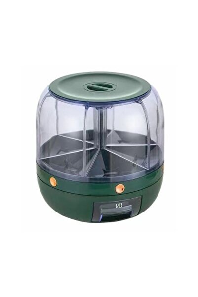 FONIX Cereal Dispenser, Comando Home, 360° Rotatable with 6 Sections, Airtight Closure, Moisture Resistan