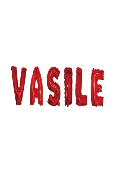 OEM Set of Balloons Letters Name Vasile, Red, 40cm