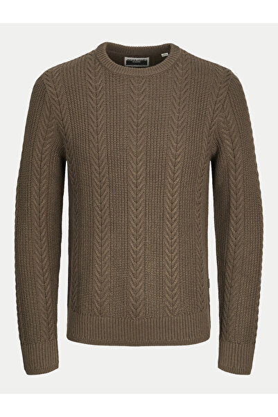Jack & Jones Ανδρικό Πουλόβερ Jack Jones 12261436 Καφέ