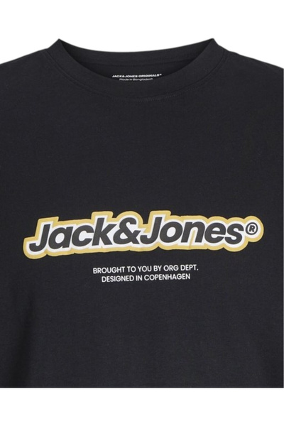 Jack & Jones Μπλούζα JACK & JONES Vesterbro Newton Crew - 12266419-Μαύρο