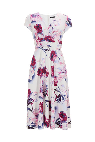 Swing Γυναικείο Φόρεμα Κοκτέιλ 5AI12700 Πολύχρωμο