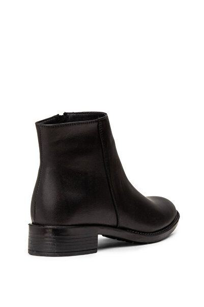 Deery Γυναικείες μαύρες μπότες από γνήσιο δέρμα