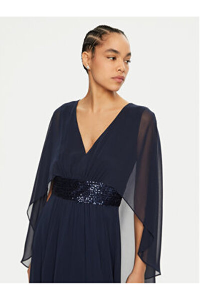 Swing Γυναικείο βραδινό φόρεμα 5AI10300 Μπλε σκούρο