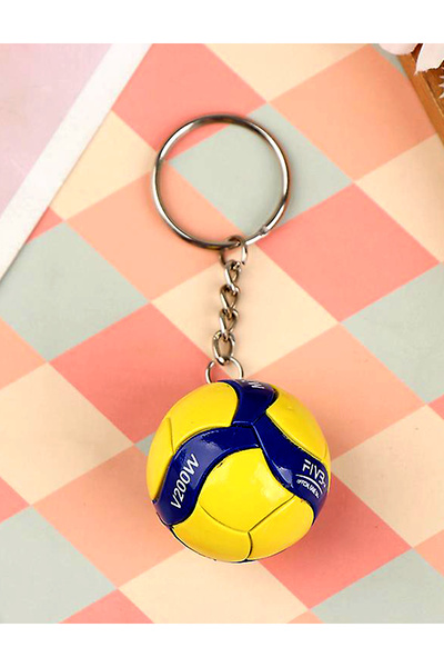 Alvora Voleybol Topu Mini Anahtarlık Spor Aksesuarı Hediyeler 1 adet, 4 cm