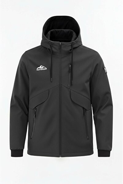 SİVAİST Palton cu glugă pentru băiat, gri, hidrofug, pentru exterior – rezist...