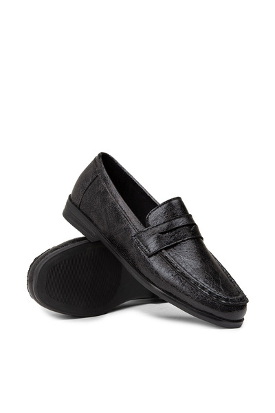 Deery Pantofi negri Mocasini de damă