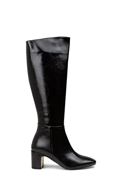 Deery Γυναικείες μαύρες μπότες από λουστρίνι