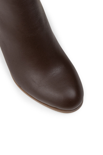 Deery Kadın Hakiki Deri Kahverengi Fermuarlı Bot