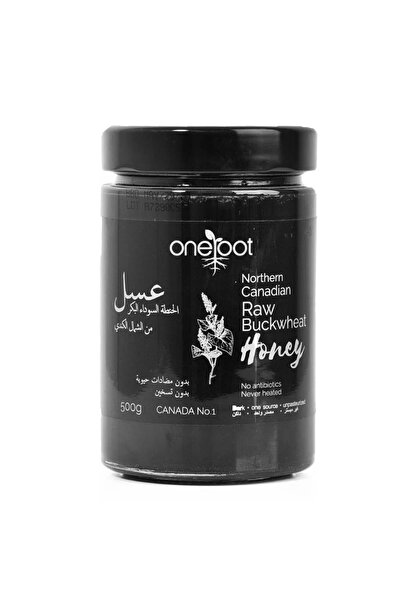 Oneroot عسل الحنطة السوداء البكر من الشمال الكندي-500غرام