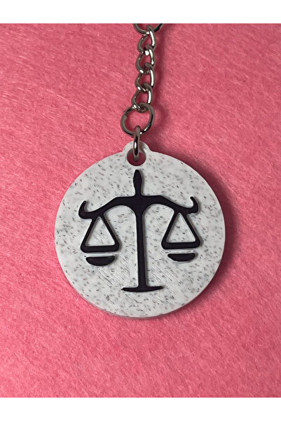Kanem3D Libra Zodiac Sign Keychain