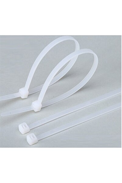 Pemsan (50 ADET) 40cmx4,8mm Plastik Cırt Kelepçe Kablo bağı, Beyaz