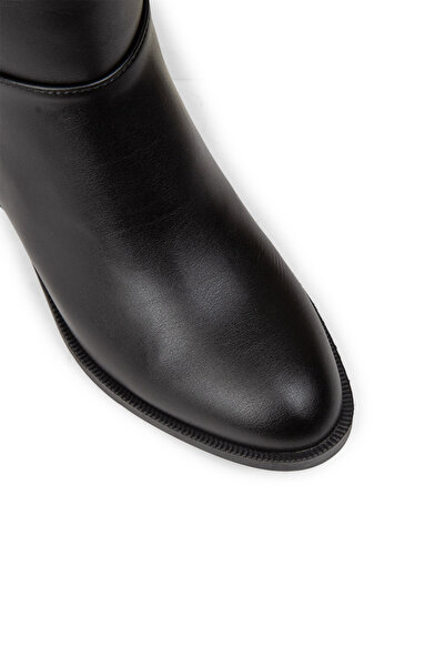 Deery Γυναικείες μαύρες μπότες με φερμουάρ