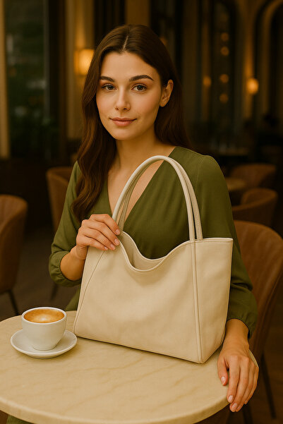 ESTUTE Luxury Suede Shoulder and Casual Tote Bag