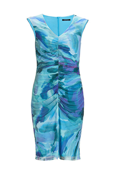 Swing Γυναικείο Φόρεμα Κοκτέιλ 5AI21400 Μπλε