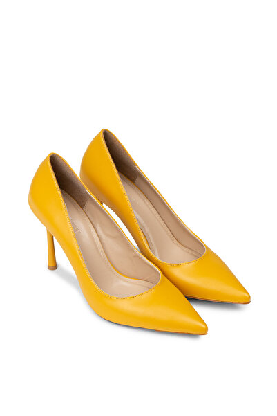 Deery Women's Mustard Color Stiletto Shoes