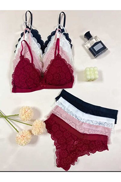 Butik Dantelli Sütyen Külot Takımı
