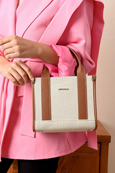 Just Polo Women's Original Straw Medium Size Linen Hand and Shoulder Bag 2360...